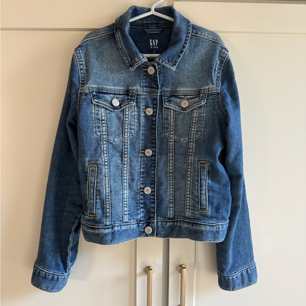 GAP Kids size Large Classic Denim Jacket - Picture 4 of 7
